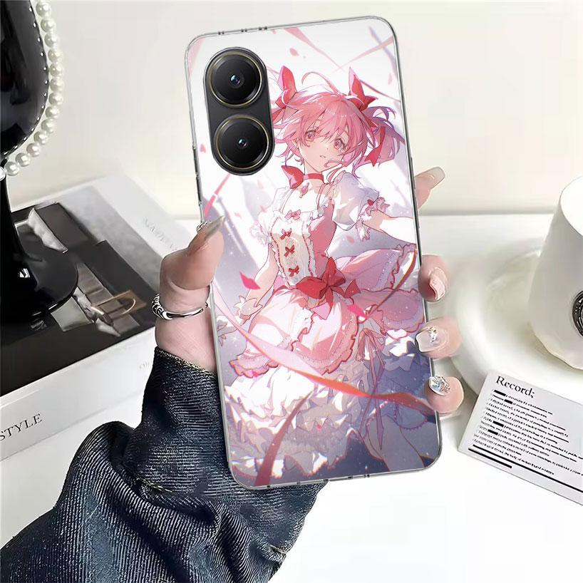 Madoka Magica Anime Soft Phone Case For Xiaomi Redmi 15C 15 13C 13 Poco X5 X6 X7 F7 Ultra M7 12C 12 10 10C 9C 9A 9T 9 Fundas Poc
