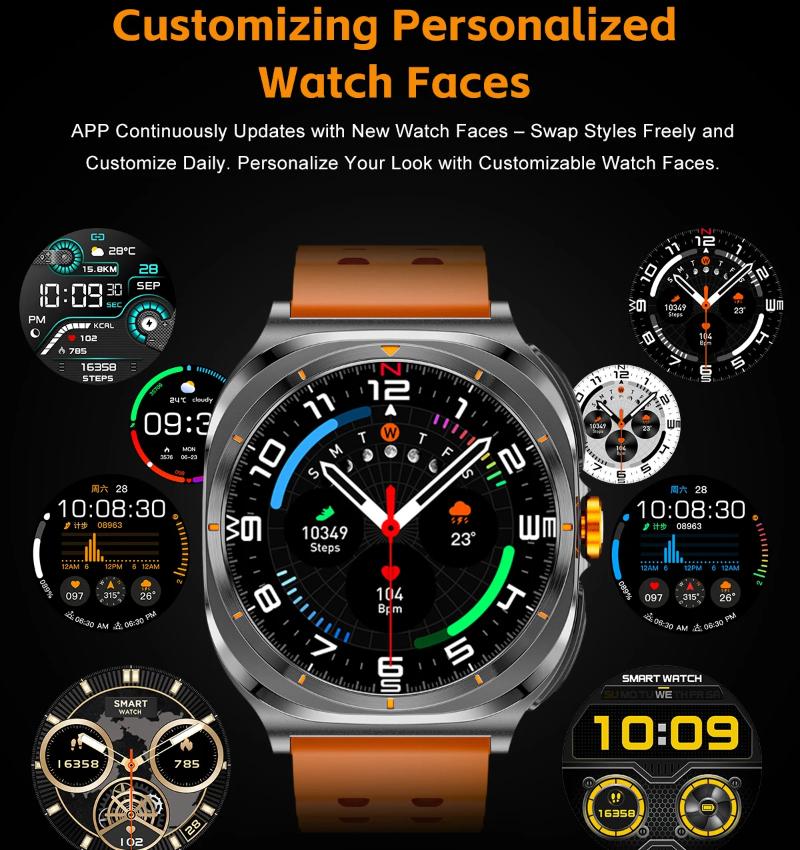 2025 New TWS Smart Watch 2 in 1 With Earphone BT Call Men Watches GPS Track Monitor Play Sport Music SmartWatch For Android IOS