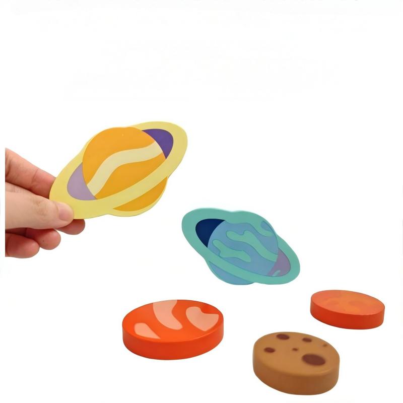 1PC Space Planet-Themed Educational Puzzle Board, Early Childhood Learning Toy for Focus and Interest Development