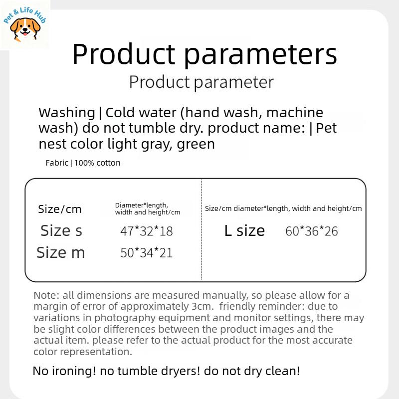 Slippers cat bed dog bed all-season semi-enclosed hamster and rabbit cages winter warm sleeping bag for cats Pet supplies