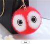 Fluffy Rabbit Fur Ball Pompom Owl Women Pompon Owl Female Toy Bag Car Trinket Jewelry Gift Bag Charm