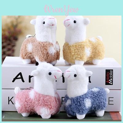 Adorable Porte-clés Alpaga en Peluche Charmant Petit Jouet en Peluche Pour Sacs Et Cadeaux