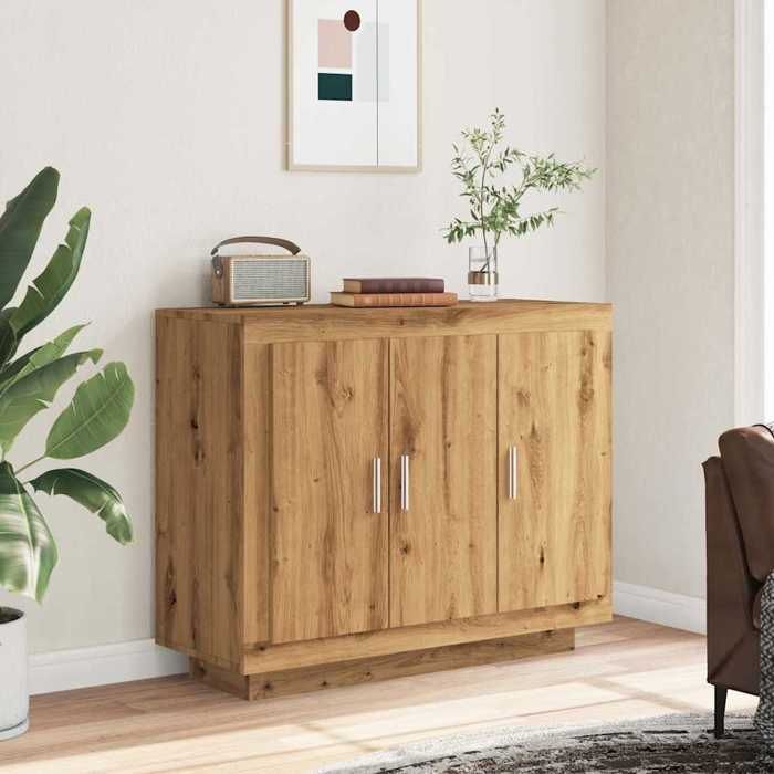 VidaXL Buffet Artisanal Oak 92x35x75 Cm Engineered Wood 856865