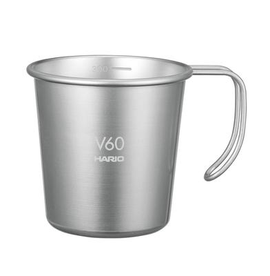 V60 Metal Stacking Mug 300ml Silver O-VSM-30-HSV