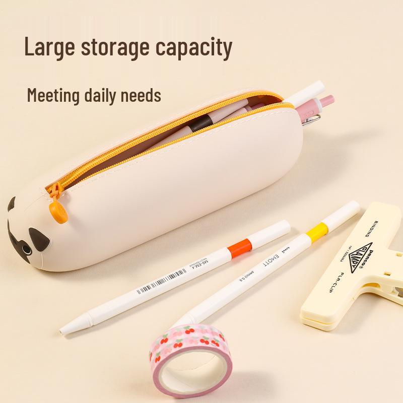 Silicone Pencil Case - Cute Japanese-Style for Kids and Teens