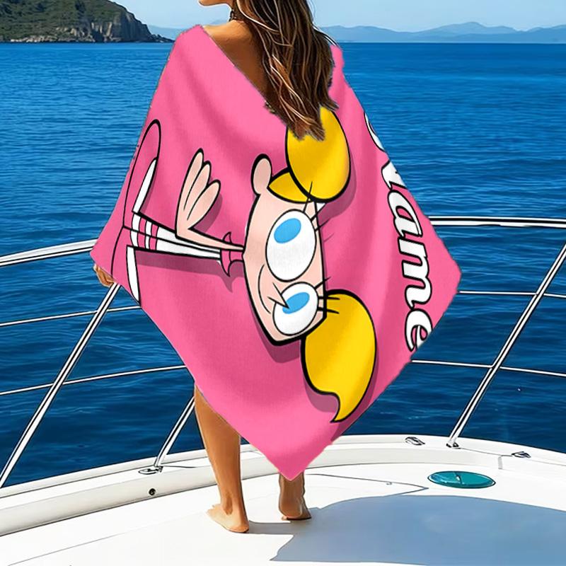 Custom Name Friendship Adventures OddParents Microfiber Beach Towel Super Soft & Absorbent for Bath, Beach, Travel  Bath Time Accessory, Fan Gifts