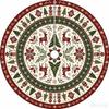 Christmas Tree Skirt Printed Holiday Tree Base Cover Festive Party Home Decoration