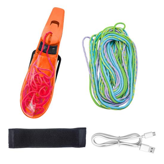 Spider Web Launcher Portable Glow in The Dark Toy Compact Spoon Shape Rechargeable USB Stress Relief for Kids Adults Play Fun Gifts оранжевый