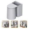Organizers Magnetic Tooth Cup Storage Rack Brush Holder Wall Toothbrush Grey
