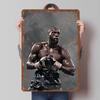 Deontay Wilder Boxer Metallposter Individuelle Vintage Metallschilder Wandkunst Blechschild für Man Cave Schlafzimmerdekorationen Heimdekoration