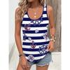 Summer Plus Size Sleeveless Camisole Vest Women 3D Printed O Neck Casual Self Simple Vest Tops