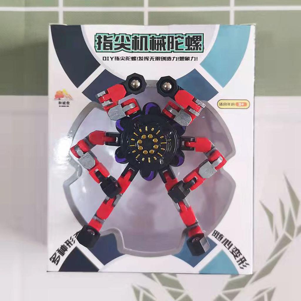Deformable Robot Decompression Fingertip Toy DIY Deformable Robot Funny Sensory Fidget Toys for Kids Adults Anxiety Stress Relief Toy