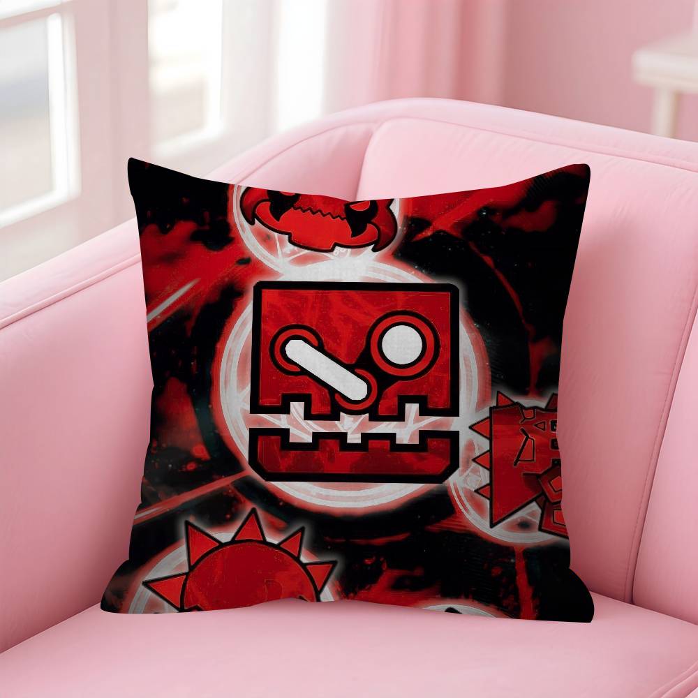 

Game Geometry cartoon Dash Pillow Cover Design cushion Cover decor Holiday Decorati 30x30 cm