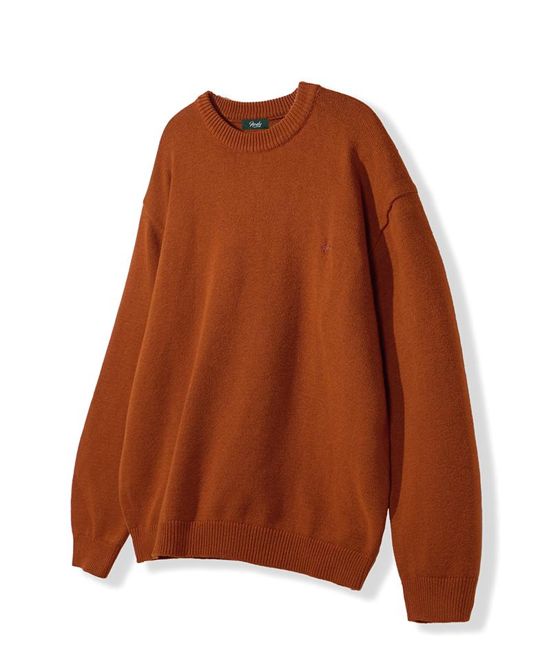Nod You Maple Basic Round Knit [Orange] M