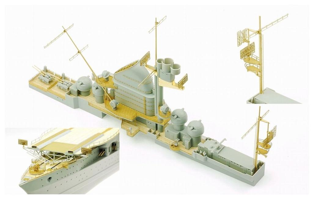 Infini Model 1/350 IMS Series German Navy Aircraft Carrier Graf Zeppelin/TR Brass Mast Set for Plastic Models (IMS3501)