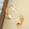 2024 Trendy Multi-Strand Intersecting Opening Bracelet for Women - KC Gold Light Luxury Niche Exquisite Armlet