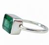 Damer Smaragdring, Grön Ädelsten 925 Sterling Silver, Handgjorda Smycken, Boho Statement-ring, Gåva till Henne