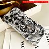 2DFlat Black and White Tiger Portrait Phone Case All inclusive film hard iPhone case, compatible with iPhone 18 Pro Max 17 16 15 14 13 12 11