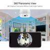 Tuya Smart 360° VR Panoramic Camera with E27 Lamp Holder - Dual Light Source Wireless Home Camera