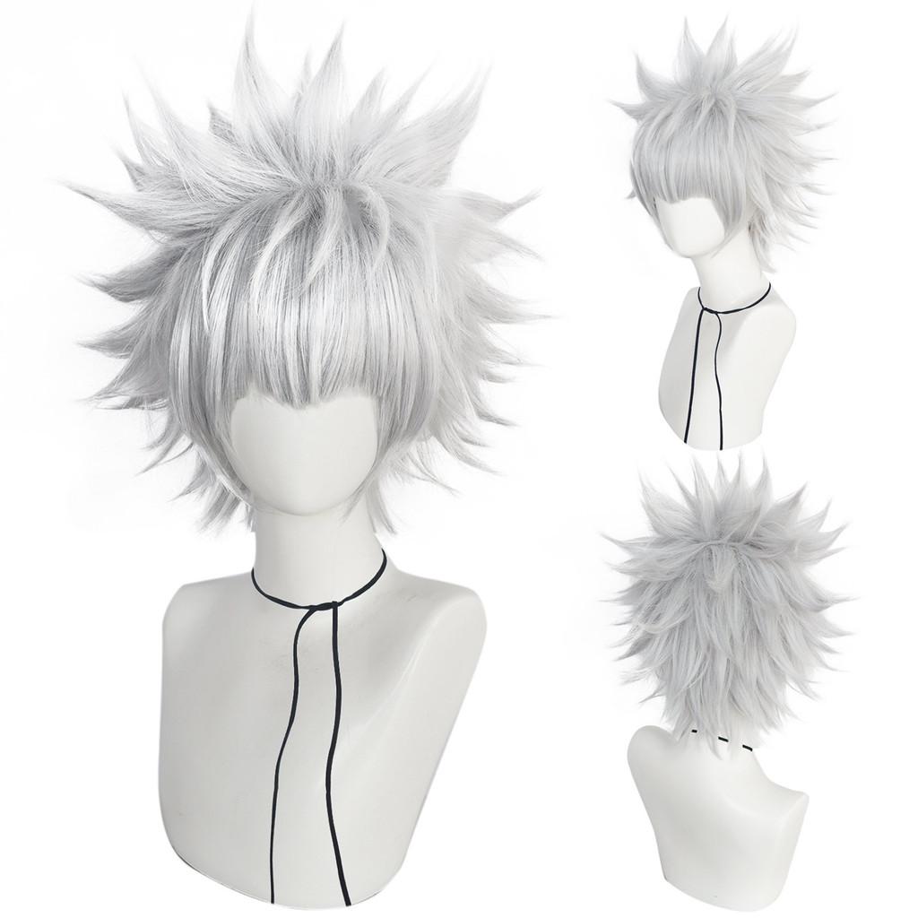 Hunterxhunter Cosplay-Perücke aus Hochtemperaturseide für Rollenspiele und Kostümveranstaltungen