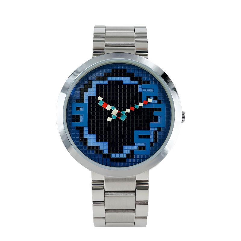 

UTHAI CQ392 Fashion Men watch mosaic dial Women watch steel strip quartz watch casual clock giftwatches for man