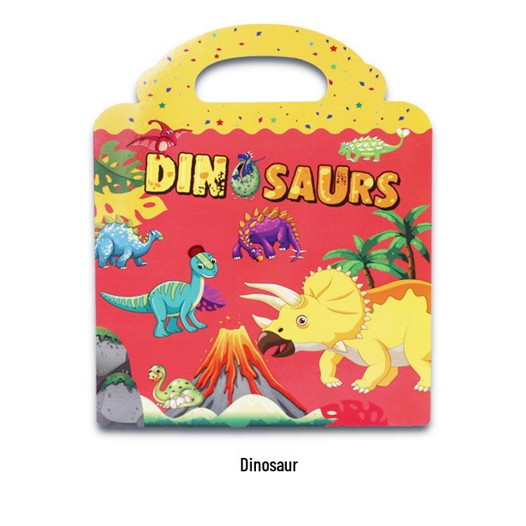 Cross-Border DIY Children's Sticker Activity Book - Early Education & Focus Training with Removable, Reusable Stickers