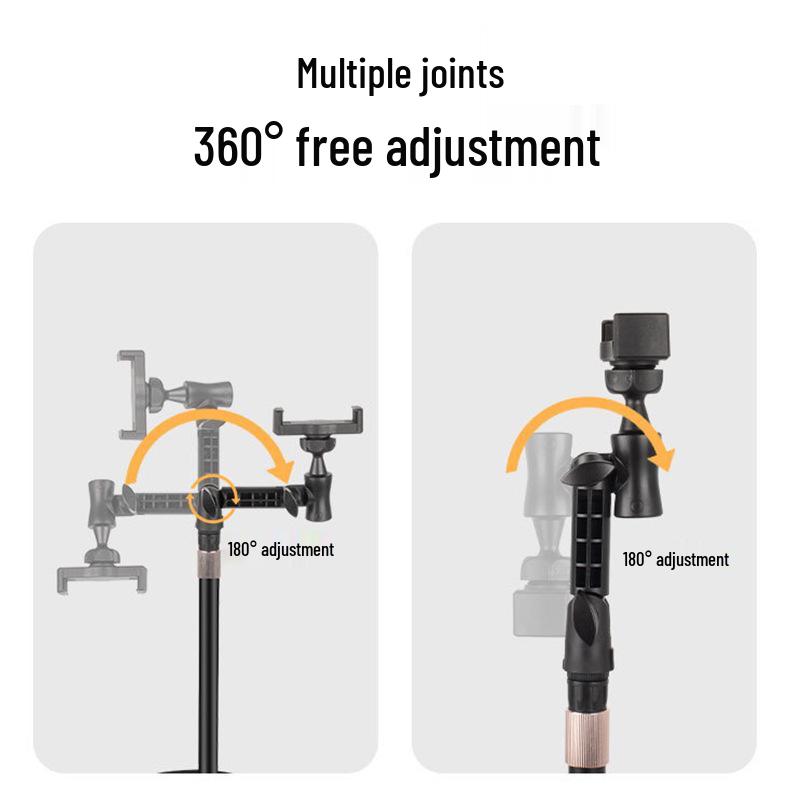 Universelle drehbare verstellbare Kugelkopfbefestigung für mobile Tablets - Zubehör für Top-Down-Aufnahmen, 17,4 MM.