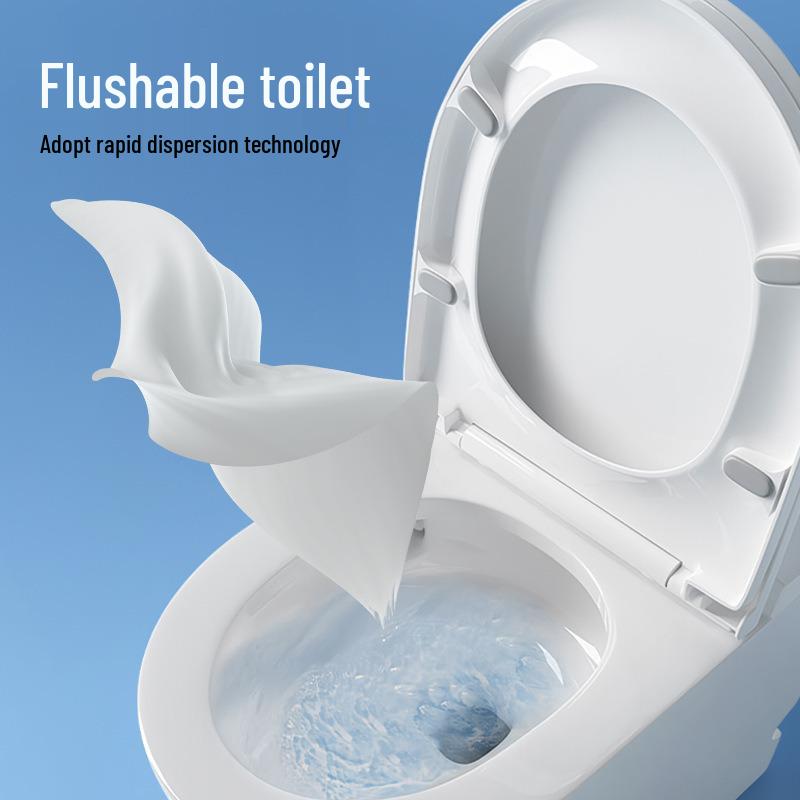 Flushable Wet Toilet Wipes - Large Home Pack