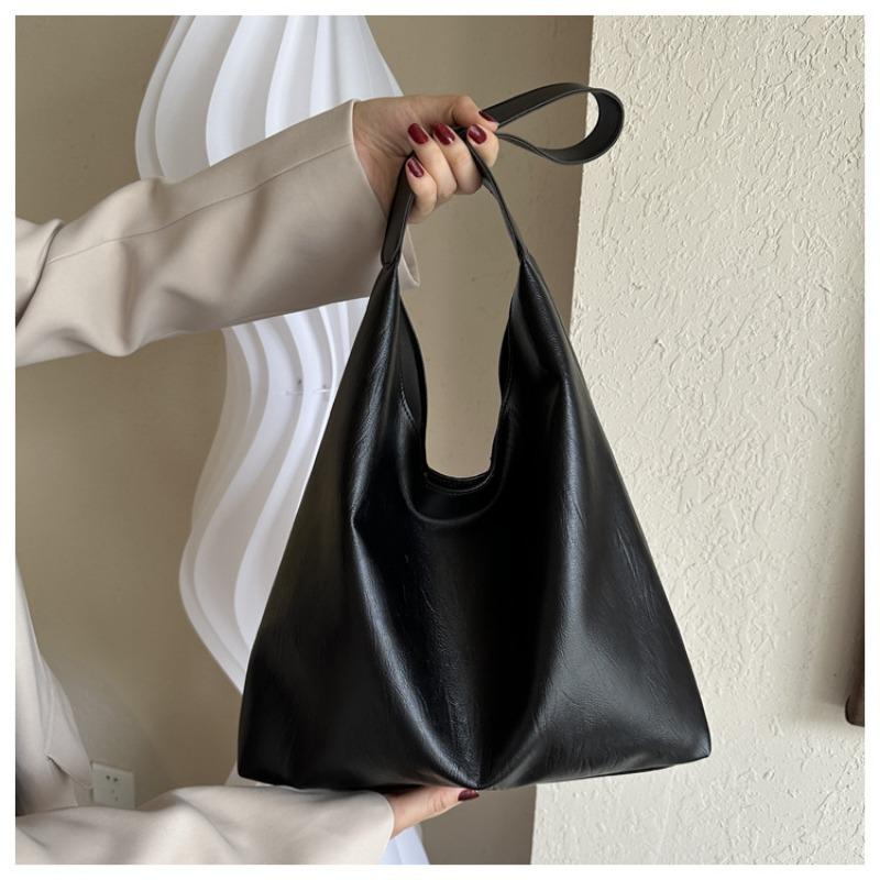 Spring New Korean Texture Trend Fashion Minimalist Casual Shoulder Tote Bag Women