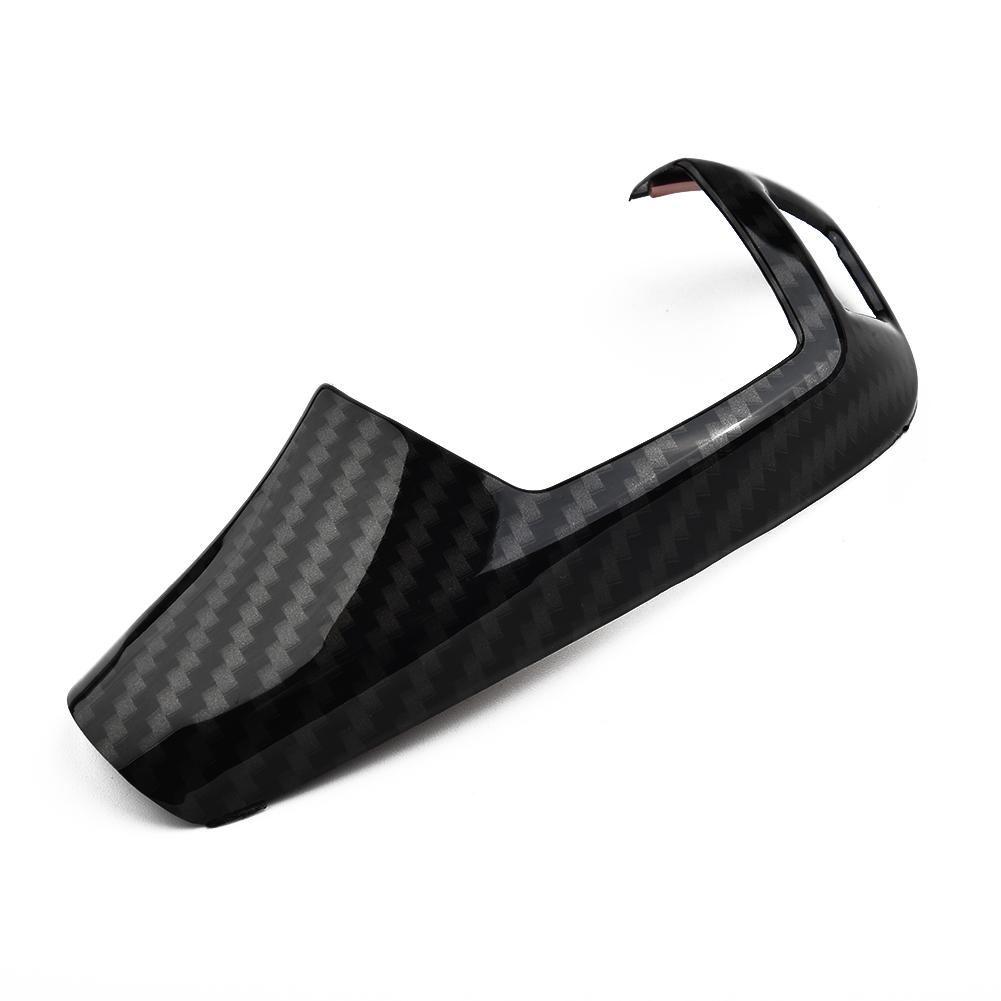 Auto Carbonfaser Druck Auto Schalthebel Knauf Abdeckung Zierleiste Für BMW E60 2008-2010 E70 E71 5er -X6 2008-2013 Innenraum Zubehör