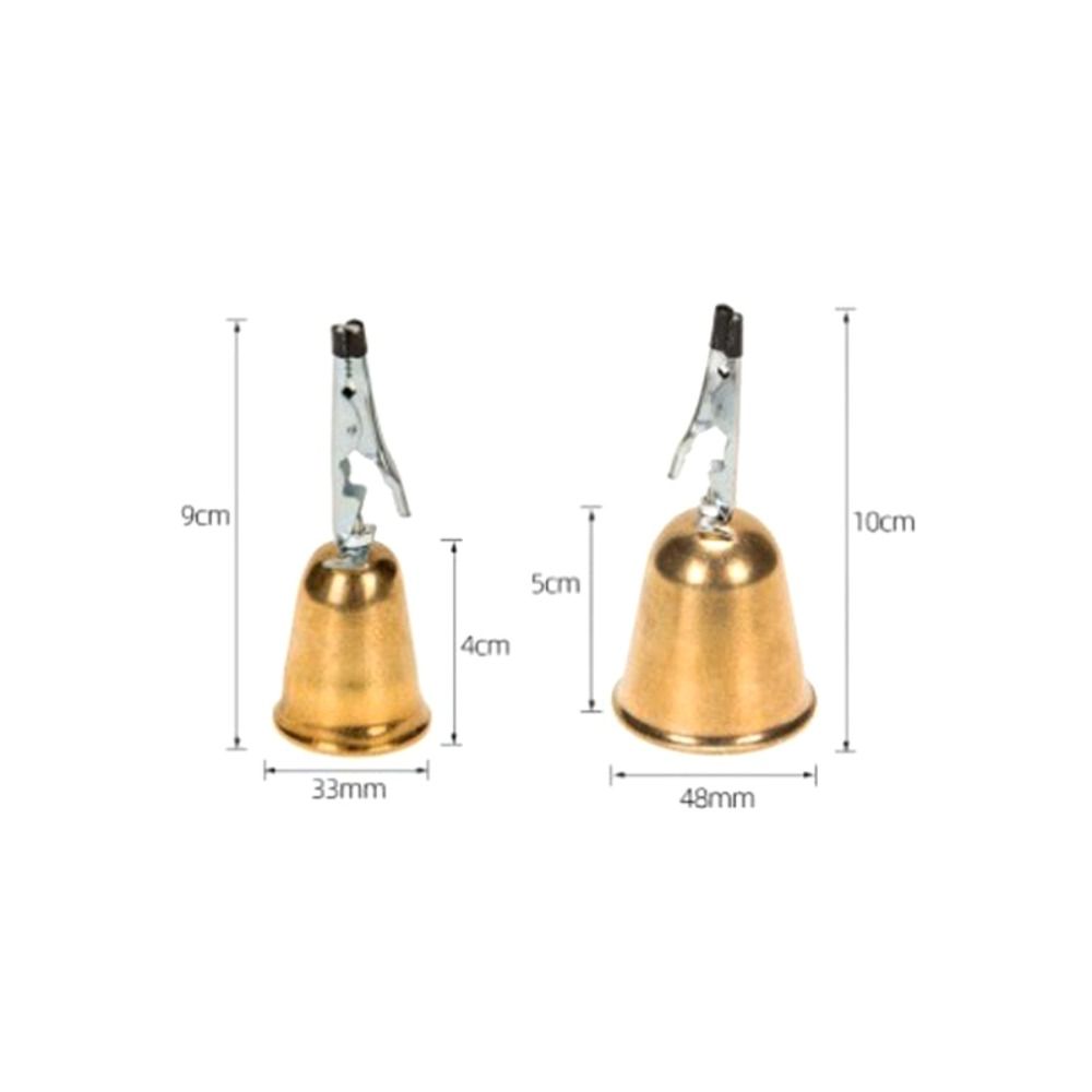 High Quality Iron Copper Fishing Alarm Bells Gold With Clamp Fishing Indicators Fishing Tools Fishing Accessories