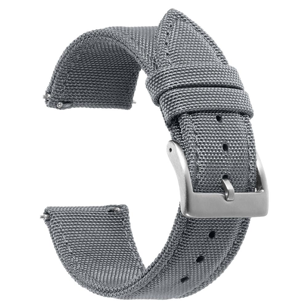 Waterproof Sailcloth Watch Strap Green Two-Sided Nylon Watchband Quick Release 20mm 22mm Band for Omega Military Sport Wristband