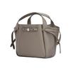 Tory Burch Romy Logo Pleated Design Tote Bag Women Tote Bags Khaki 164866-253
