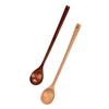 Long Handled Spoon Wooden Beautiful Practical for Cooking Stirring