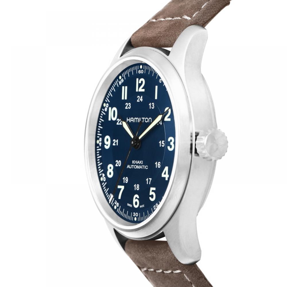 Hamilton H70545540 Khaki Field Titanium Men S Leather Watch