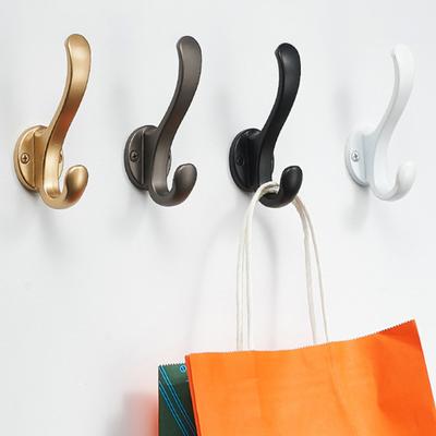 Coat Hook Corrosion-Resistant Wall Hooks Space Saving Upper And Lower Hooks for Bathroom Kitchen Bedroom