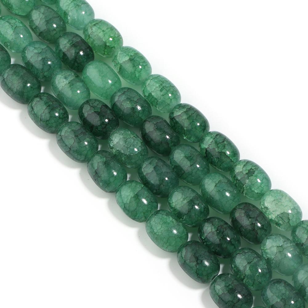 28pcs/lot 10x14mm Colorful Glass Beads Barrel Shape Loose Spacer Beads For Jewelry Making DIY Bracelet Necklace Accessories