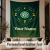 Custom Text Tapestry Celtic FC Print Wall Tapestry Indoor Living Room Wall Decor
