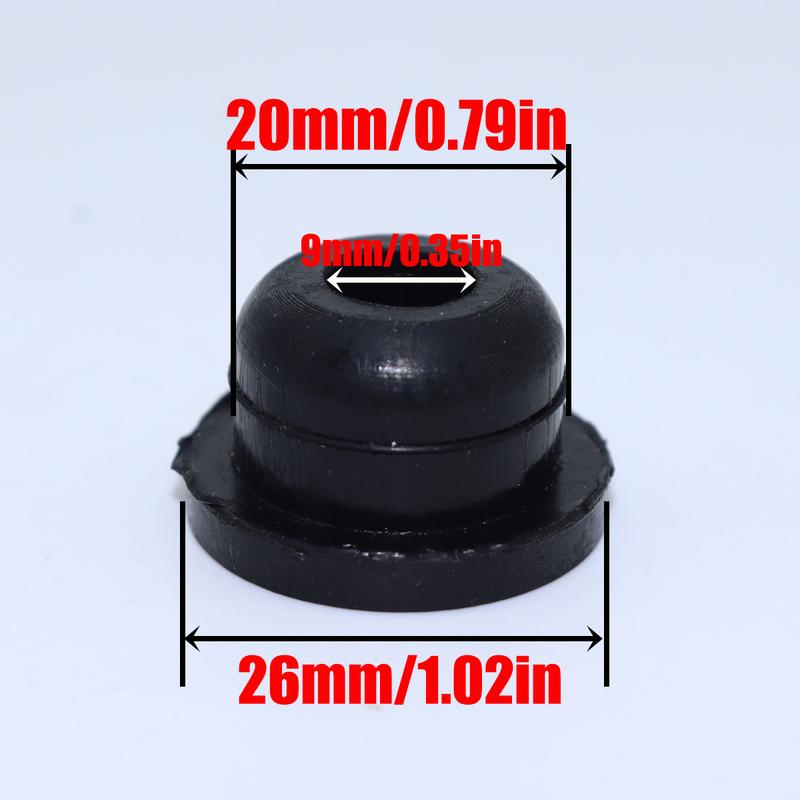 3pcs Universal Washer Pump Grommets Windscreen Windshield Headlight Rubber Seal Gasket Reservoir Water Bottle Leaking spare part
