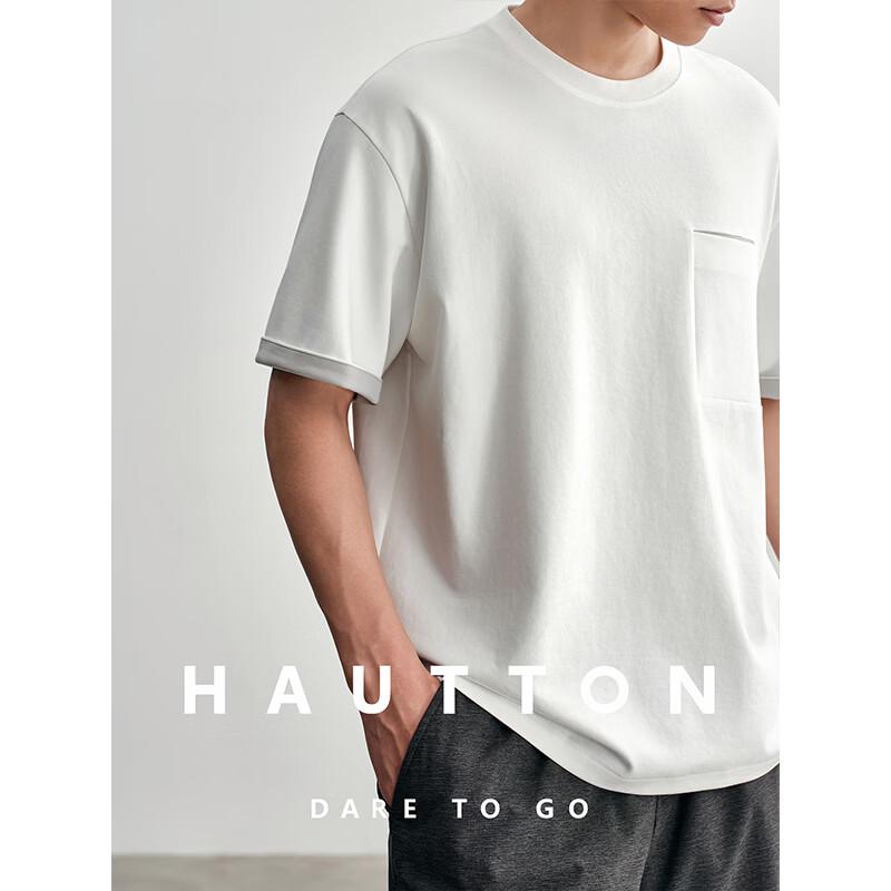 HAUT TON Men s Linen-Blend Patch Pocket Short Sleeve T-Shirt 2XL