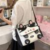 Cartoon-Katze Messenger Bag Damen Große Kapazität Umhängetasche Student Handtasche