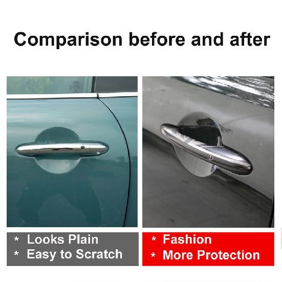 For MINI Cooper S JCW F55(5-Door) F60 Countryman Exterior The Black Flag Door Handle Cover Decoration Car Styling