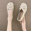 Flat-soled Womens Shoes New Flat-Soled Non-Slip Hollowed Out Breathable Womens Sandals Summer 2025 Lazy Flat Bottom Casual Shoes