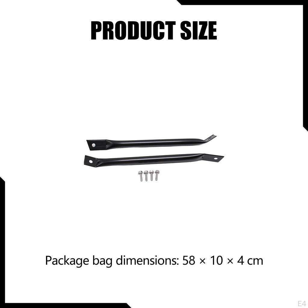 2 Pieces Crossmember Frame Brace Radiator Support Quick Installation Replace for Truck Car