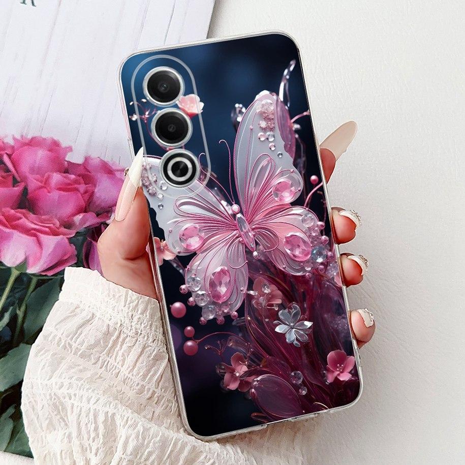 For OPPO K12x A80 Case 2024 New Fashion Love Heart Soft Silicone Back Cover For OPPO A3 Pro 5G CPH2639 A 80 K 12x CPH2667 Bumper