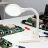 Magnifying Glass Table Lamp With 5X 10X Magnifier With 36 LED Lights White