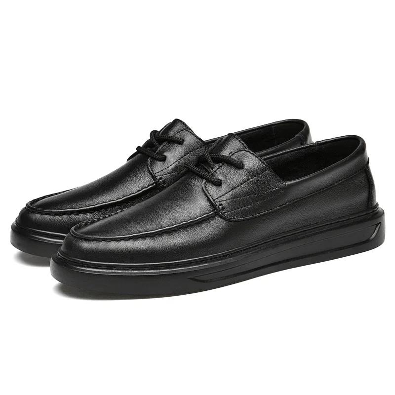 Italian Mens Casual Shoes Luxury Wedding Genuine Leather Formal Dress Boat Shoes for Men Man Tassels Loafers Male Shoes