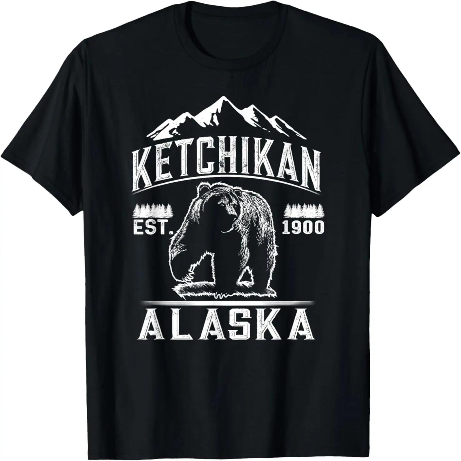 Ретро Аляска Горы _ Винтажная Аляскинская Футболка S