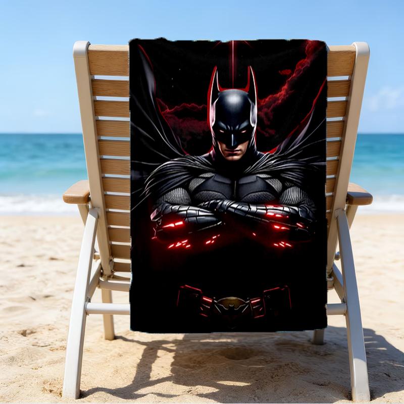 Asciugamano da Spiaggia Il Cavaliere Oscuro - Morbido, Assorbente in Microfibra, Leggero, Ideale per la Spiaggia, Feste, Viaggi, Campeggio, Regali per Fan
