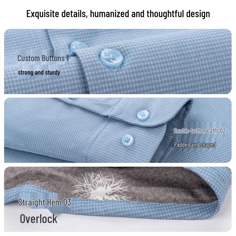 Shanshan Men's Goose Down & Wool Tencel Warm Shirt